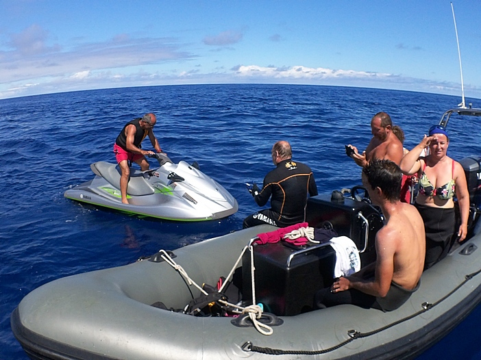 As boas condições de mar permitiram que os participantes experimentassem os modelos novos da Yamaha.