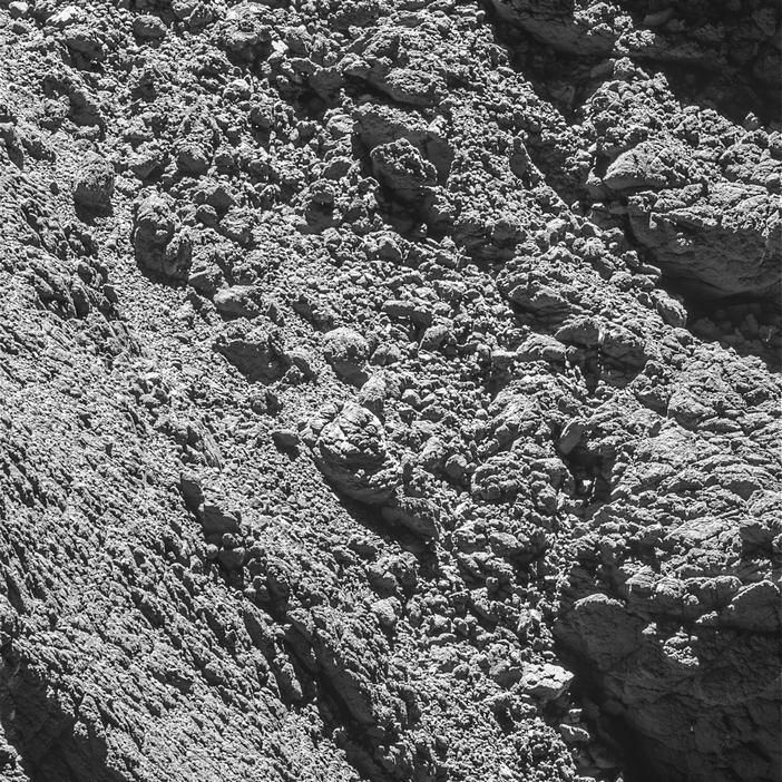 Imagem da camara de ângulo estreito OSIRIS com Philae, 2 de Setembro. Copyright ESA/Rosetta/MPS for OSIRIS Team MPS/UPD/LAM/IAA/SSO/INTA/UPM/DASP/IDA