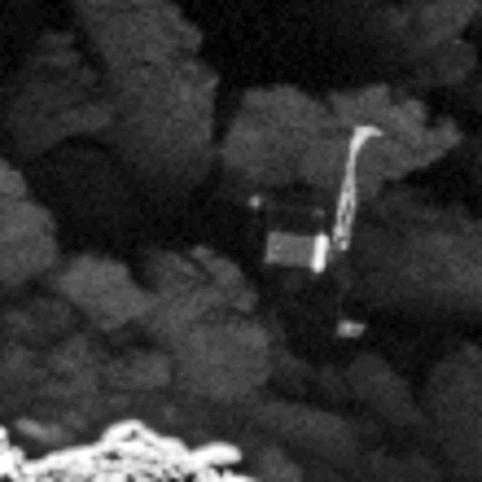 Grande plano de Philae. Copyright ESA/Rosetta/MPS for OSIRIS Team MPS/UPD/LAM/IAA/SSO/INTA/UPM/DASP/IDA