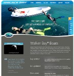 Site da Walker Bay Boats - Melhora informação e componente lúdica