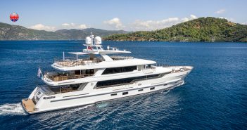 An inside look at the 43-meter superyacht “Sunrise”