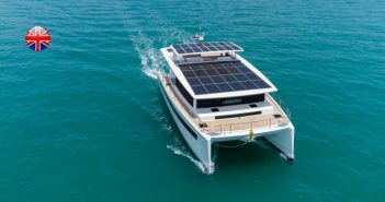 First SILENT 60 solar electric catamaran with kite wing launched