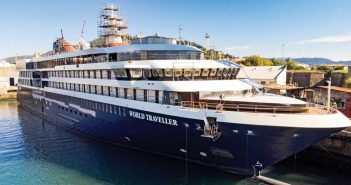 Navio de cruzeiro construído em Portugal encerra viagem inaugural no Porto de Lisboa