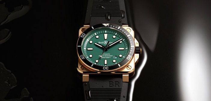 BR 03-92 Diver Black & Green Bronze